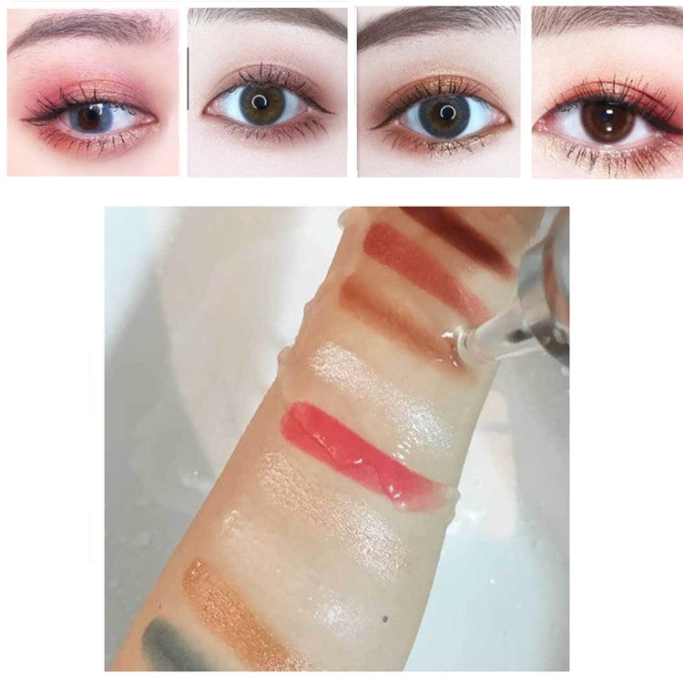 24 Color Student High-gloss Eyeshadow Matte Pearlescent Relief Eye Shadow Tray(24 Color Highlight Eyeshadow)