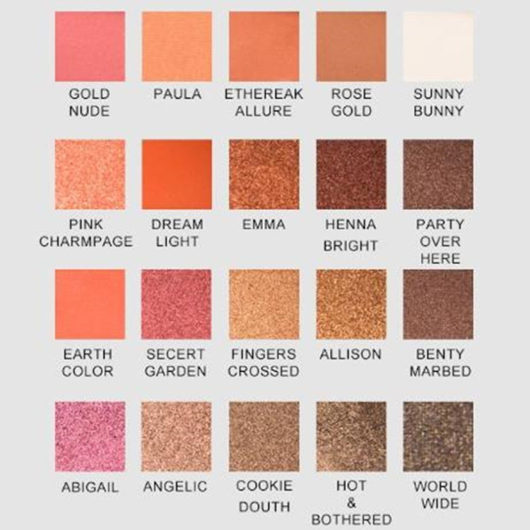 24 Color Student High-gloss Eyeshadow Matte Pearlescent Relief Eye Shadow Tray(24 Color Highlight Eyeshadow)