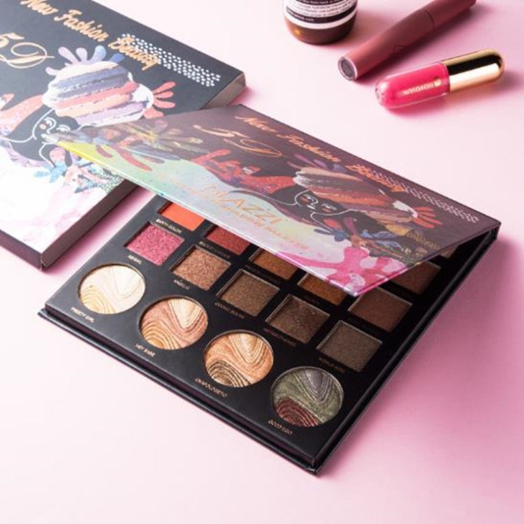 24 Color Student High-gloss Eyeshadow Matte Pearlescent Relief Eye Shadow Tray(24 Color Highlight Eyeshadow)