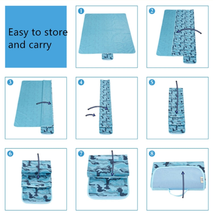Picnic Mat Outdoor Portable Supplies Moisture Proof Picnic Grass Mat, Size:195X200CM(Lily)