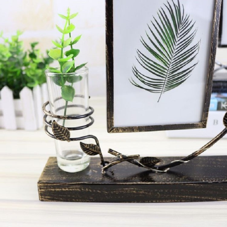 Creative Novelty Wrought Iron Glowing Hydroponic Photo Frame