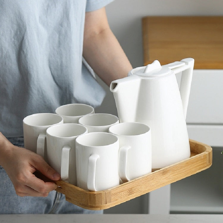 Personality Creative Ceramic Retro Tea Set, Style:White porcelain water set