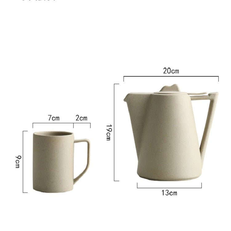 Personality Creative Ceramic Retro Tea Set, Style:White porcelain water set