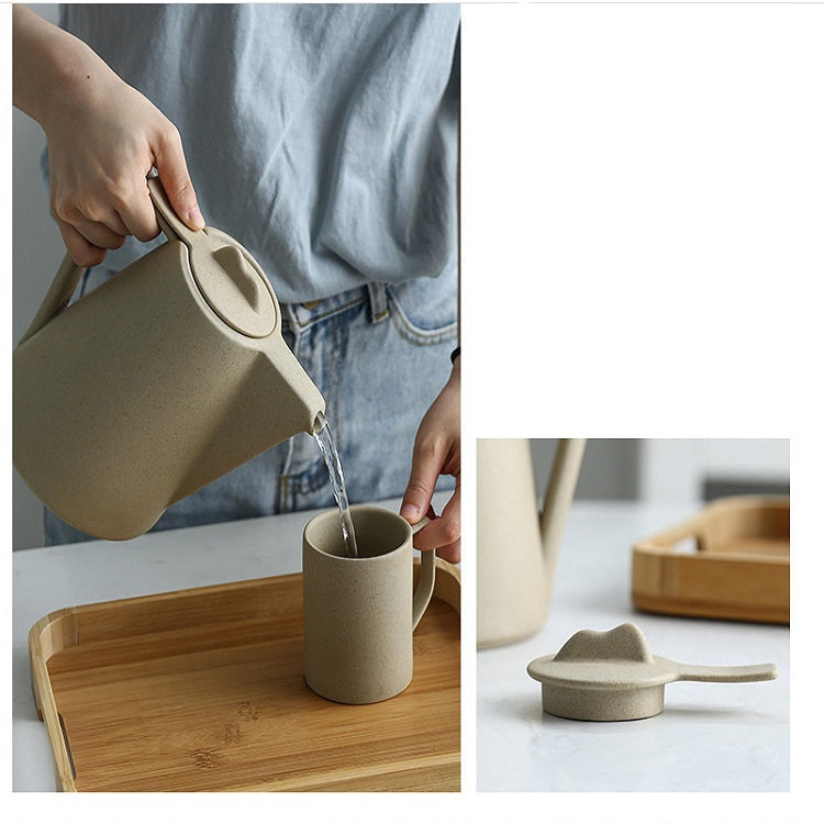 Personality Creative Ceramic Retro Tea Set, Style:White porcelain water set