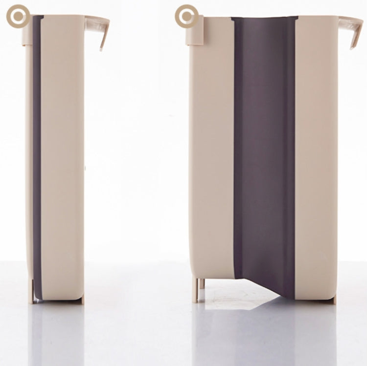 2 PCS Kitchen Folding Trash Can Household Cabinet Door Wall-mounted Trash Can, Size:Small