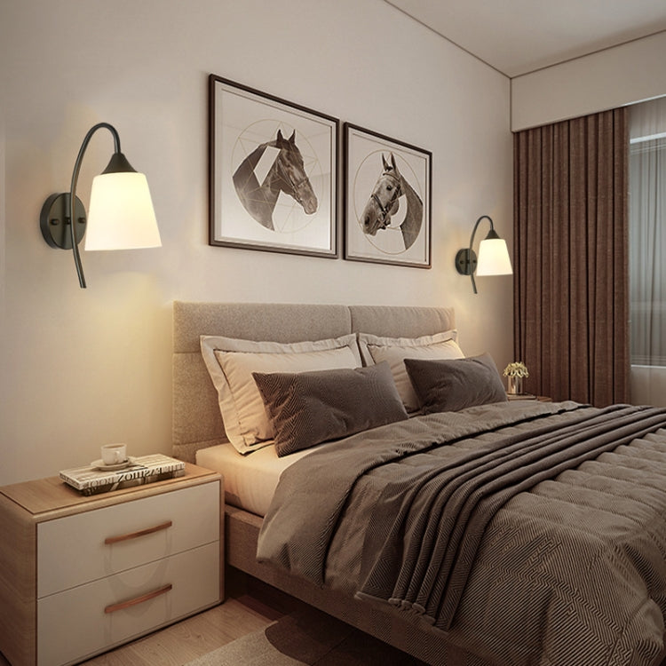 Bedroom Bedside Wall Lamp Indoor LED Lamp, Power Source:12W White Light