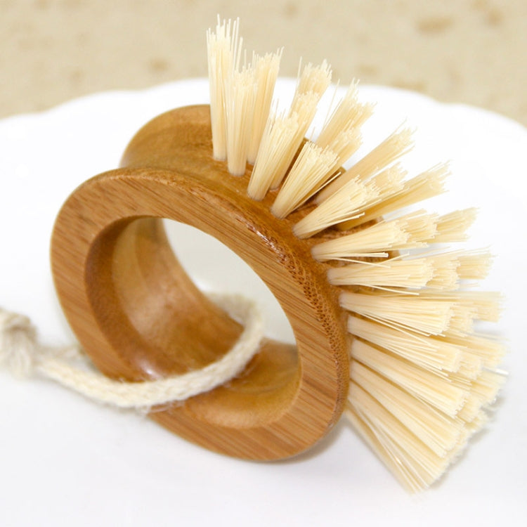 2 PCS Wooden Ring Brush Dish Brush Home Kitchen Cleaning Brush Dishwashing Brush Fruit And Vegetable Brush