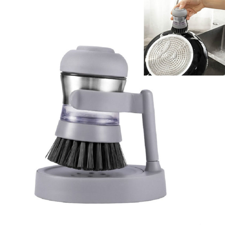 2 PCS Hydraulic Stainless Steel Pot Brush Kitchen Liquid Cleaning Brush Pot Dish Brush