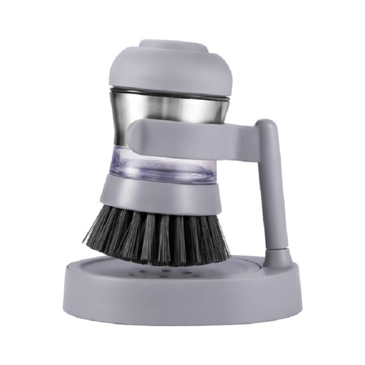 2 PCS Hydraulic Stainless Steel Pot Brush Kitchen Liquid Cleaning Brush Pot Dish Brush