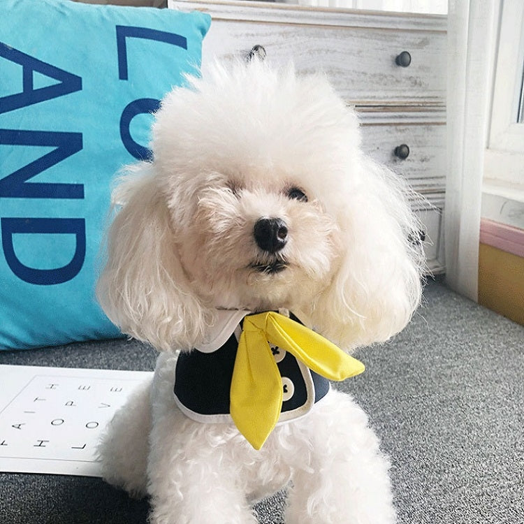 Pet Dog Saliva Towel Small Fresh Sweet Bow Accessories, Size:L