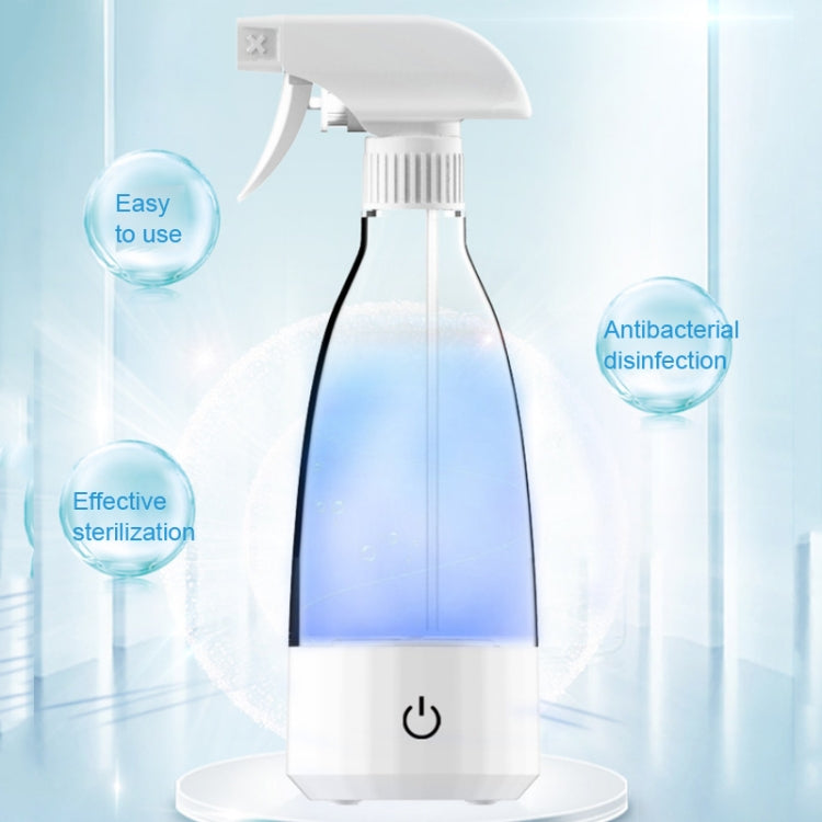 Disinfected Water Generator Sodium Hypochlorite Generator Portable Electrolytic Disinfection Generator(Transparent White English version)