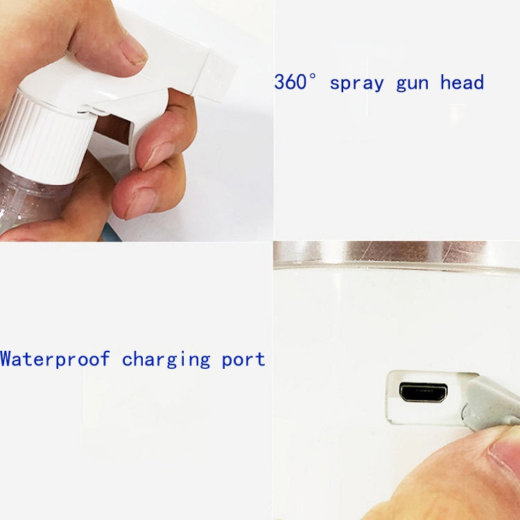 Disinfected Water Generator Sodium Hypochlorite Generator Portable Electrolytic Disinfection Generator(Transparent White English version)