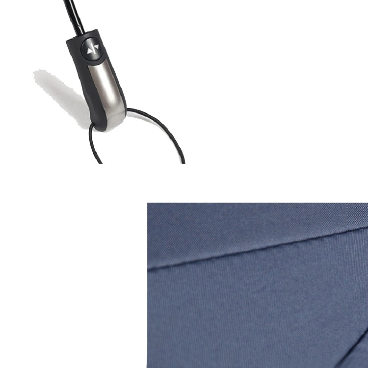 Ten Bone Automatic Vinyl Umbrella Men And Women Business Double Oversized Reinforced Windproof Sunny Umbrella