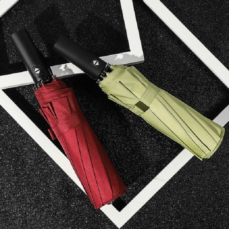 Extra Large Reinforced 12 Bone Automatic Double Folding Rain And Sunny Dual-use Umbrella Personality And Creativity