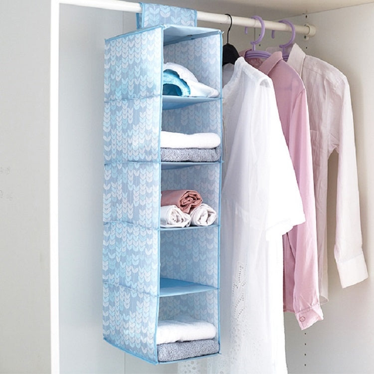 Environmental Protection Oxford Cloth Five-layer Storage Hanging Bag Washable Collapsible Wardrobe Finishing Bag Hanging Bag