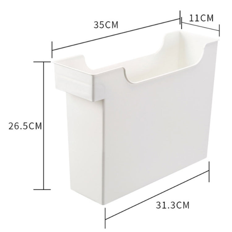Kitchen Plastic Box Pot Storage Rack Kitchen Shelf Cabinet Storage Basket with Pulley, Style:U Shape Small