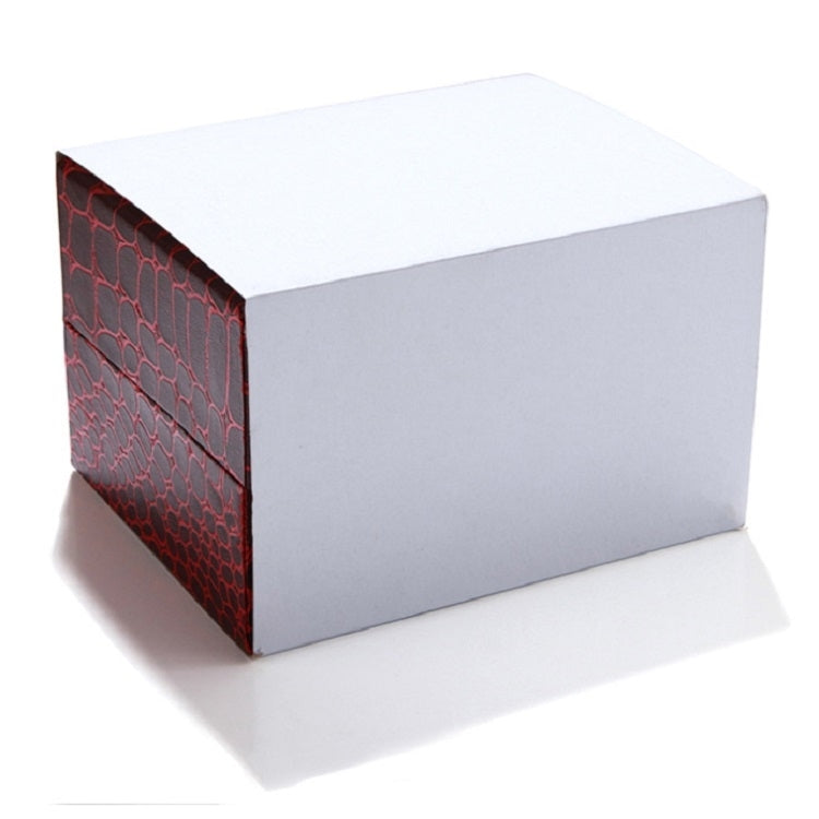 6 PCS PU+ Crocodile Texture Clamshell Watch Box Bracelet Box Packaging Box Jewelry Gift Box