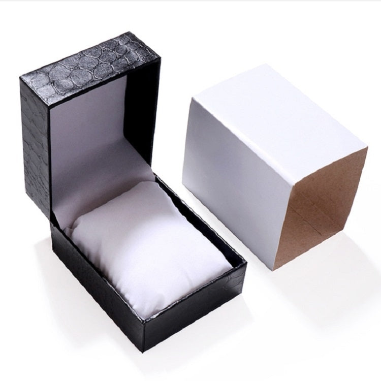 6 PCS PU+ Crocodile Texture Clamshell Watch Box Bracelet Box Packaging Box Jewelry Gift Box