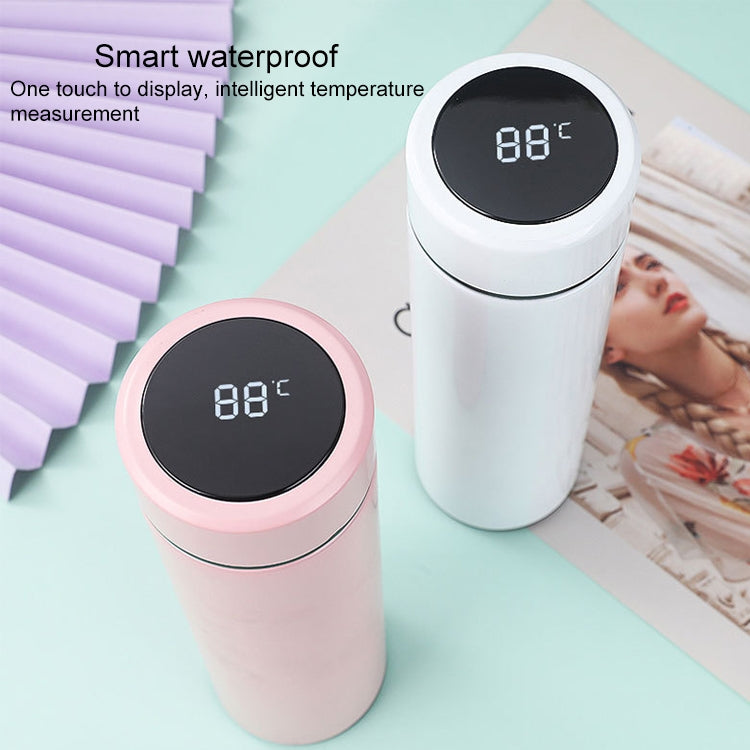 Smart Temperature Display 304 Stainless Steel Vacuum Flask Creative Business Cup For Male And Female Students, Style:High-quality