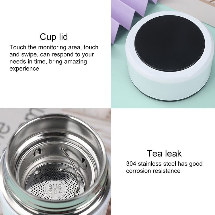 Smart Temperature Display 304 Stainless Steel Vacuum Flask Creative Business Cup For Male And Female Students, Style:High-quality