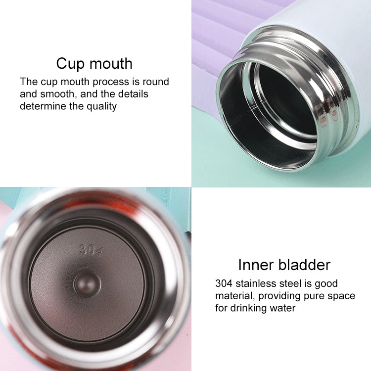 Smart Temperature Display 304 Stainless Steel Vacuum Flask Creative Business Cup For Male And Female Students, Style:High-quality