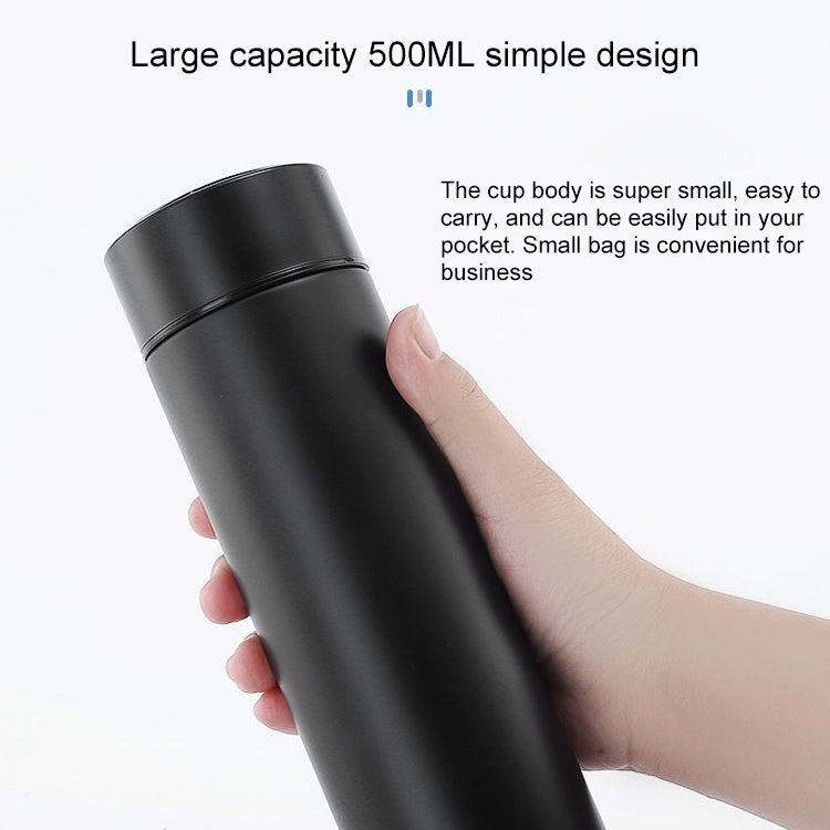 Smart Temperature Display 304 Stainless Steel Vacuum Flask Creative Business Cup For Male And Female Students, Style:High-quality
