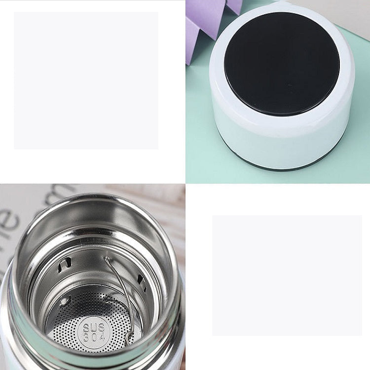 Smart Temperature Display 304 Stainless Steel Vacuum Flask Creative Business Cup For Male And Female Students, Style:Large-screen