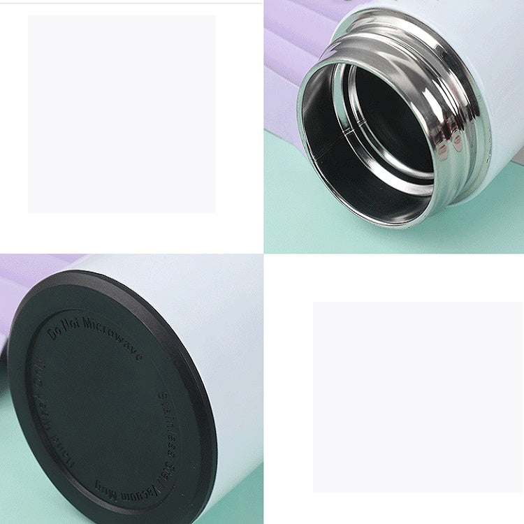 Smart Temperature Display 304 Stainless Steel Vacuum Flask Creative Business Cup For Male And Female Students, Style:Large-screen