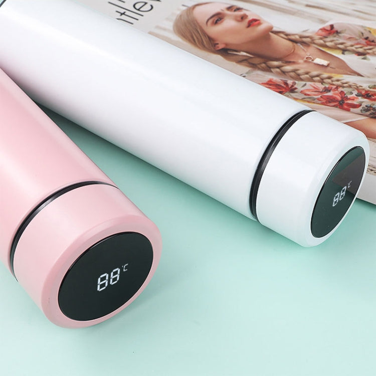 Smart Temperature Display 304 Stainless Steel Vacuum Flask Creative Business Cup For Male And Female Students, Style:Large-screen