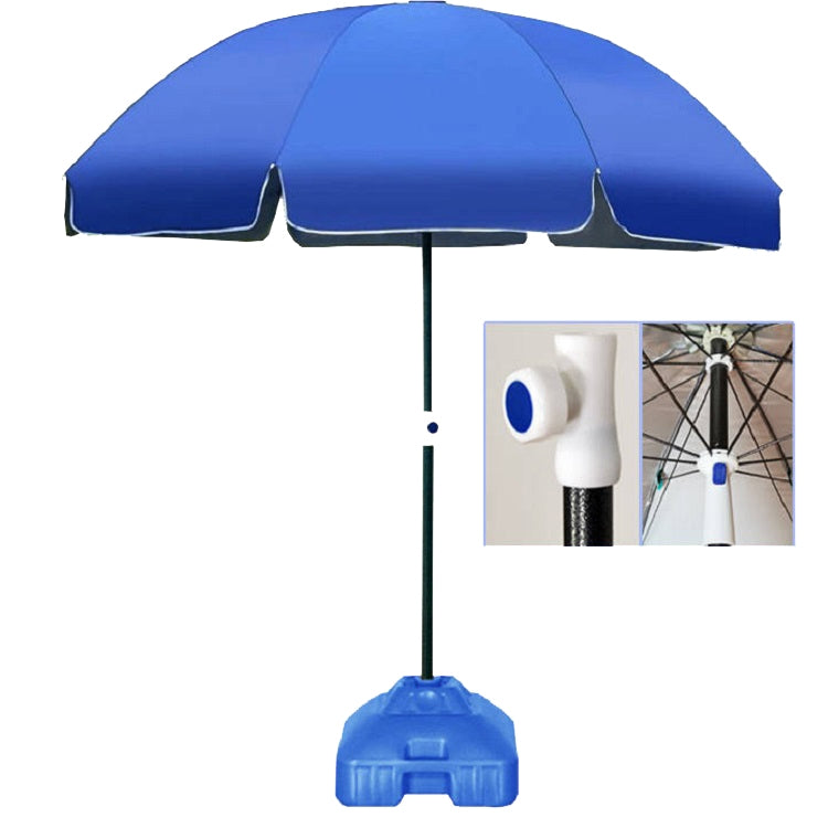 Outdoor Large Double-layer Sun Umbrella Shade And Sun Protection Stalls In The Wild, Style:2.8m sapphire blue