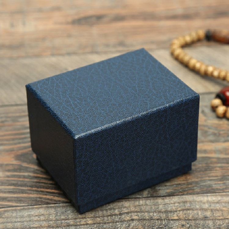 8 PCS Litchi Texture Watch Box Jewelry Gift Box Earring Necklace Jewelry Watch Packaging Box, Color:Blue