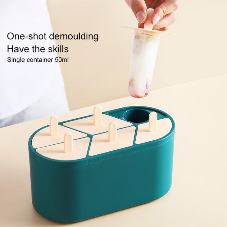 2 PCS Popsicle Ice Cream Mould Creative Home-made Ice Mold With Six Grid Silicone Ice Cubes