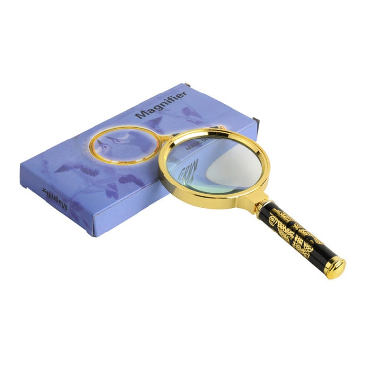 2pcs Elderly Reading Books Handheld Magnifier, Diameter:70mm