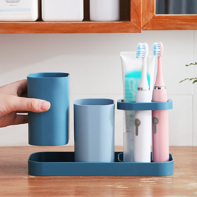 2 PCS Environmental Protection Creative Wheat Straw Mouthwashing Cup Couples Washing Cup Toothbrush Holder