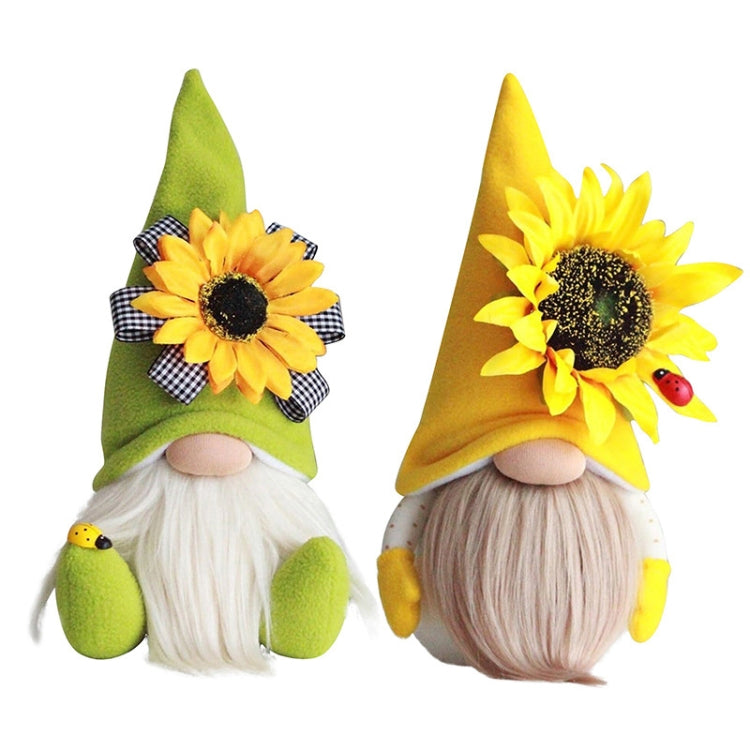 Sunflower Faceless Doll Ornaments Yellow
