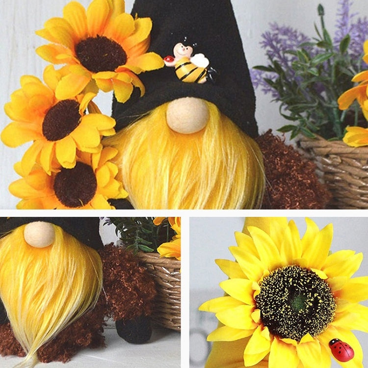 Sunflower Faceless Doll Ornaments Yellow