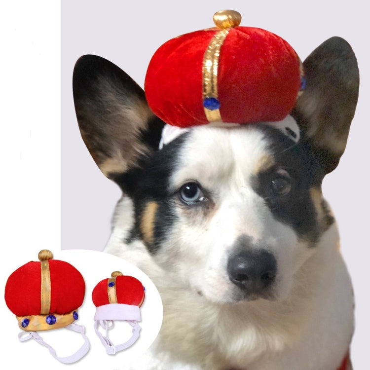 2 PCS Pet Crown Hat Creative Funny Dog Cat Headdress, Size: S