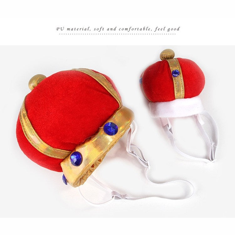 2 PCS Pet Crown Hat Creative Funny Dog Cat Headdress, Size: S