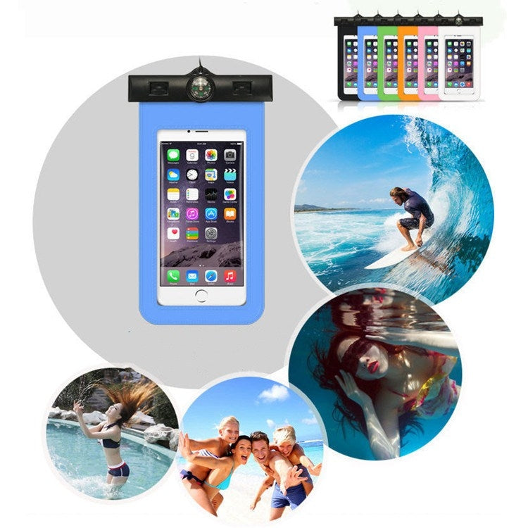 5 PCS  Suitable For Mobile Phones Under 6 Inches Mobile Phone Waterproof Bag With Armband And Compass