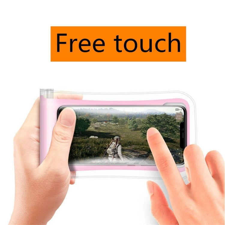 5 PCS Suitable For Mobile Phones Under 6.44 Inches Underwater World Large Mobile Phone Transparent Waterproof Bag Hanging Neck(Random Color)