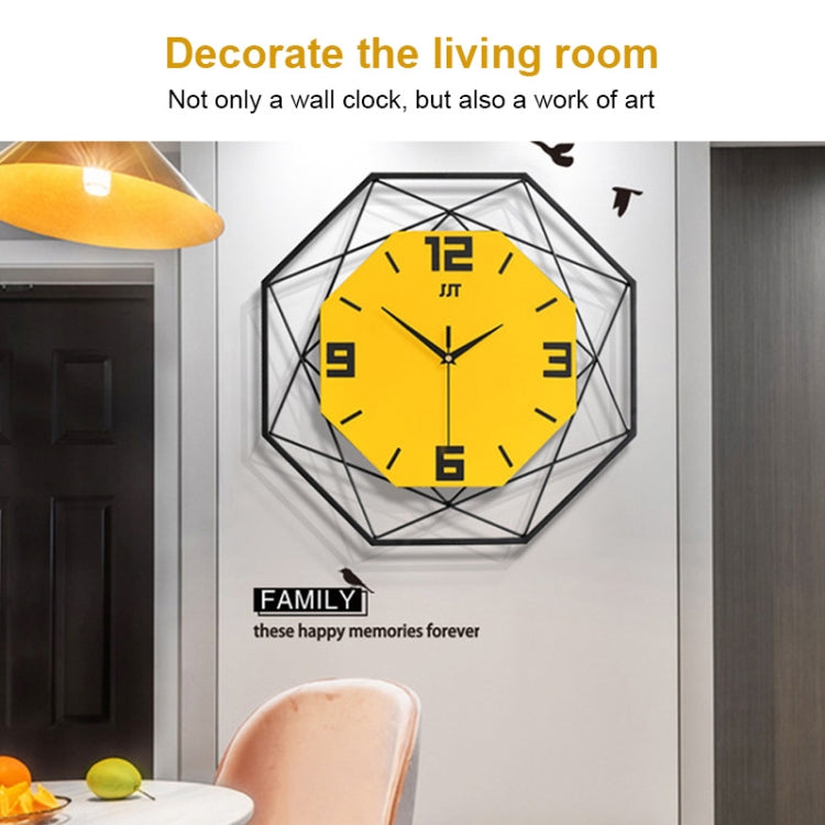 Living Room Creative Wall Clock Home Metal Decorative Quartz Clock, Size:35X35CM