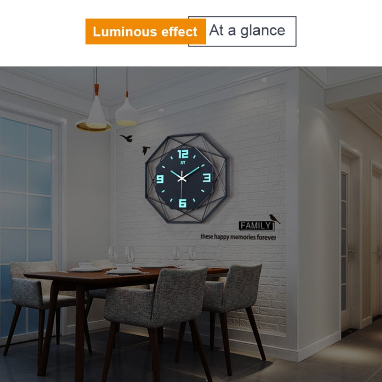 Living Room Creative Wall Clock Home Metal Decorative Quartz Clock, Size:35X35CM