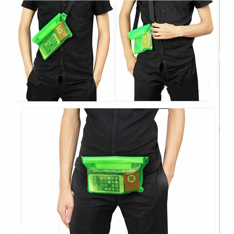 5 PCS  Three-layer Sealed PVC Waterproof Waist Bag Drifting Waterproof Bag