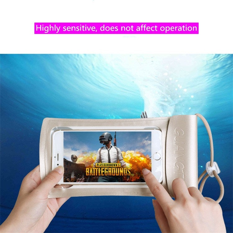 2 PCS Suitable For Mobile Phones Below 6.5 Inch Screen TPU Thickened Mobile Phone Waterproof Bag(Random Color)