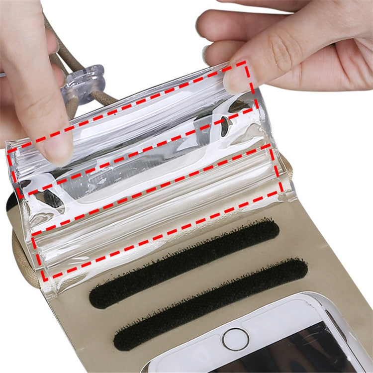 2 PCS Suitable For Mobile Phones Below 6.5 Inch Screen TPU Thickened Mobile Phone Waterproof Bag(Random Color)