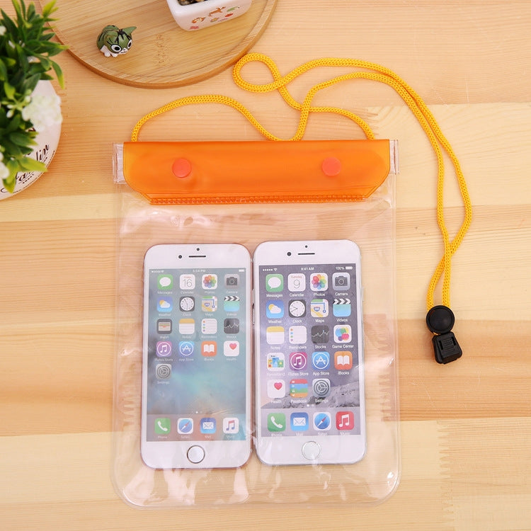 10 PCS Large Mobile Phone Transparent Waterproof Cover Touch Screen Rechargeable Mobile Phone Waterproof Bag(Random Color)