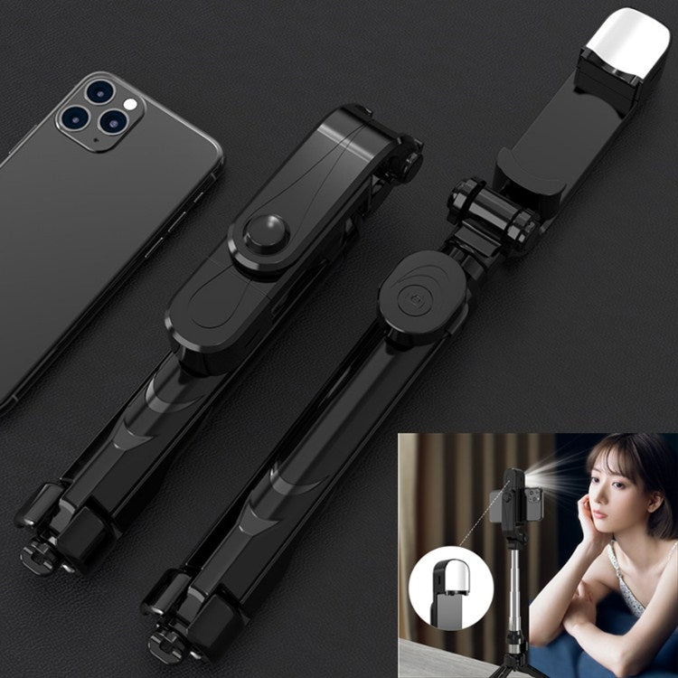 XT05 3-in-1 Multi-function Bluetooth Selfie Stick + Fill Light + Live Broadcast Bracket(Black)