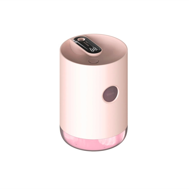 U2 USB Charging Air Humidifier 1000ml Large Capacity Water Tank Built-in Ambient Night Light Air Humidifier(Coral Pink)