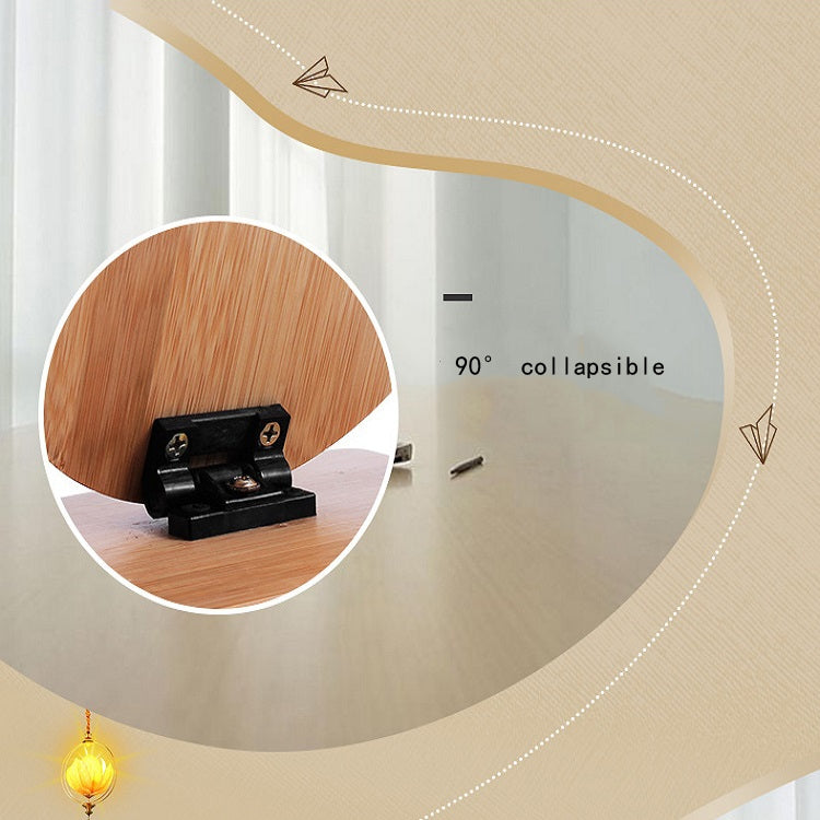 LED Wooden Makeup Mirror USB Charging Simple Fashion Desktop Desktop Makeup Mirror