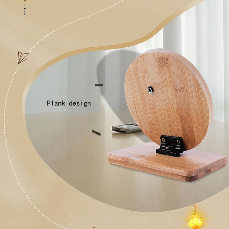 LED Wooden Makeup Mirror USB Charging Simple Fashion Desktop Desktop Makeup Mirror